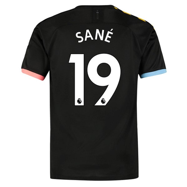 Camiseta Manchester City NO.19 Sane Replica Segunda Ropa 2019/20 Negro